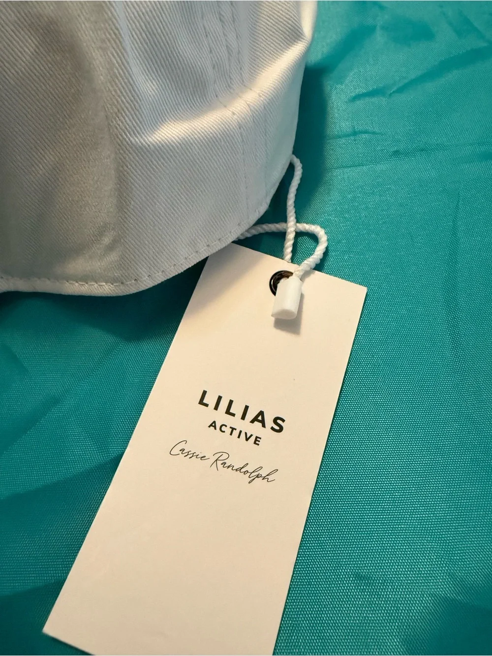 LILIAS White Embroidered Active Baseball Cap